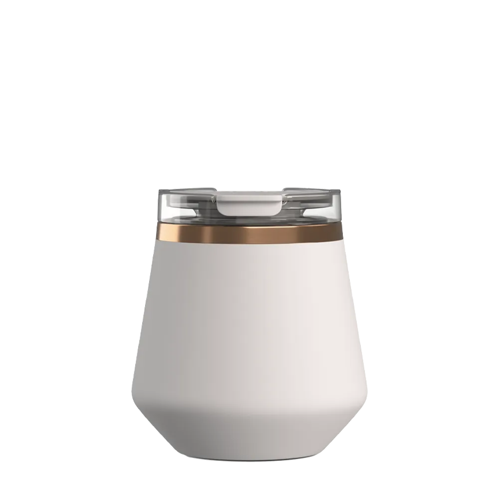 Front customization side of the RTIC Happy Hour Lowball Tumbler 8 oz in Cool Gray 