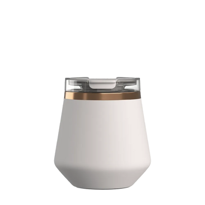 Front customization side of the RTIC Happy Hour Lowball Tumbler 8 oz in Cool Gray 