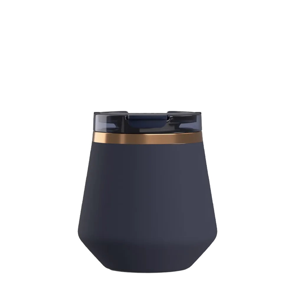 Front customization side of the RTIC Happy Hour Lowball Tumbler 8 oz in Dark Midnight Dust 