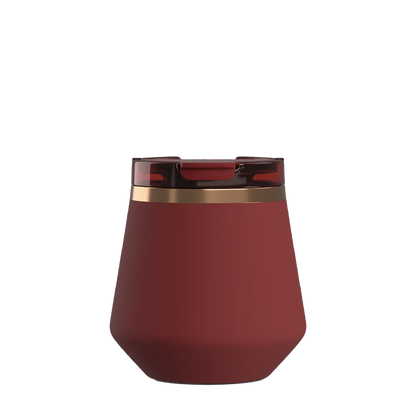 Front customization side of the RTIC Happy Hour Lowball Tumbler 8 oz in Black Cherry 