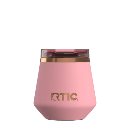 Back customization side of the RTIC Happy Hour Lowball Tumbler 8 oz in Rosewater 
