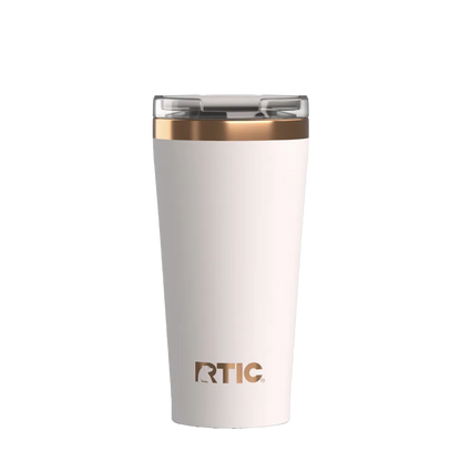 Back customization side of the RTIC Happy Hour Pint Tumbler 18 oz in Cool Gray 