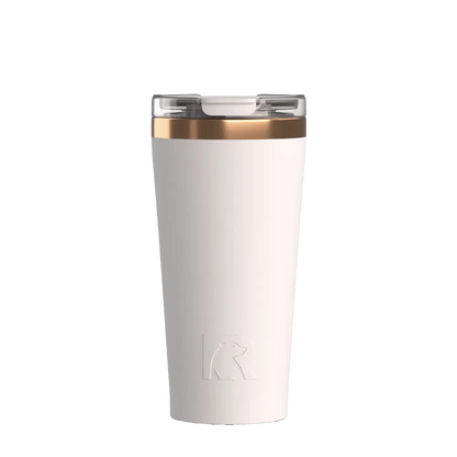 Front customization side of the RTIC Happy Hour Pint Tumbler 18 oz in Cool Gray 
