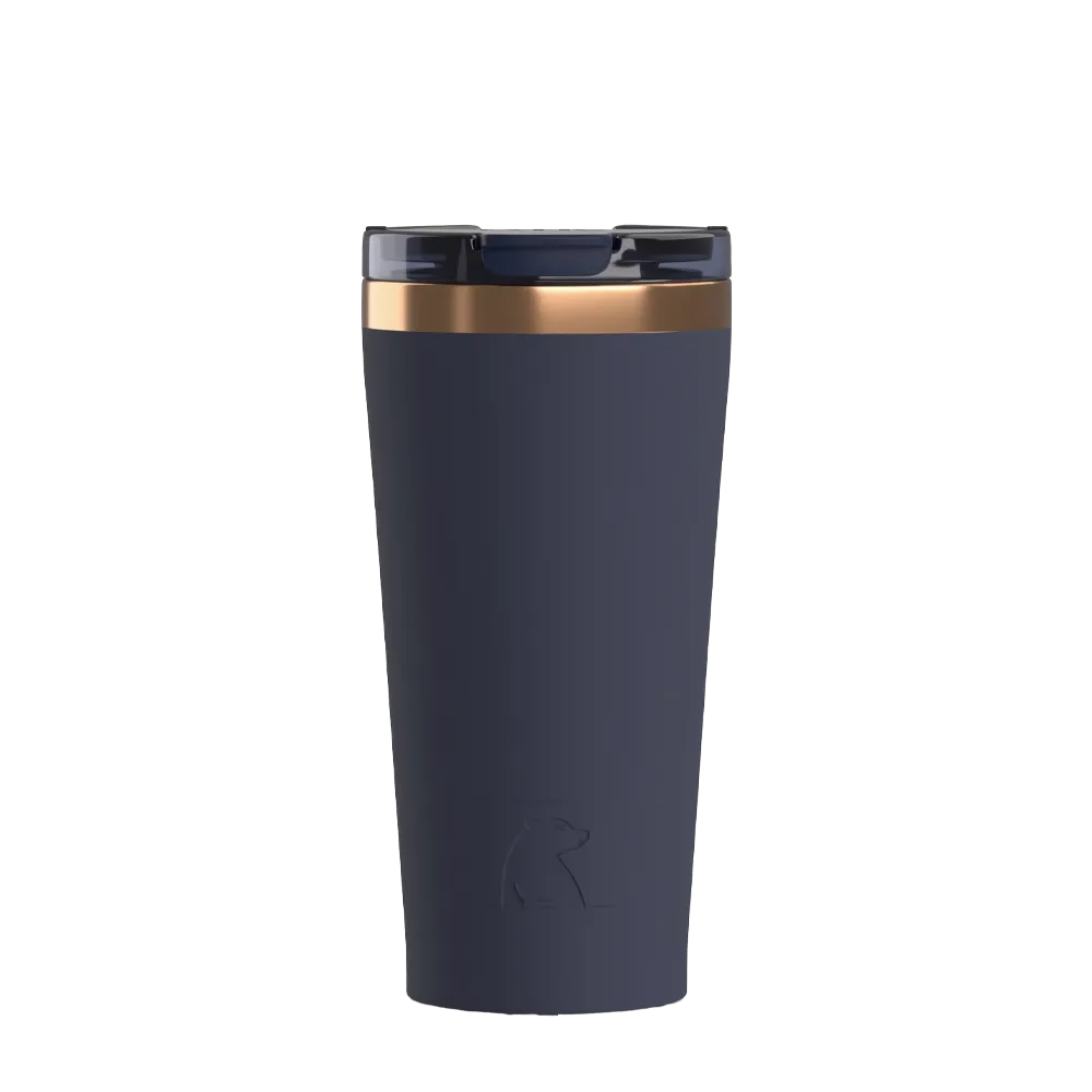 Front customization side of the RTIC Happy Hour Pint Tumbler 18 oz in Dark Midnight Dust 