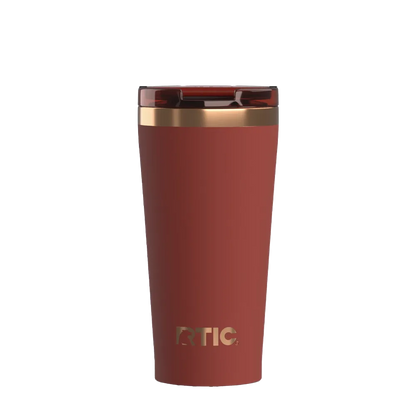 Back customization side of the RTIC Happy Hour Pint Tumbler 18 oz in Black Cherry 