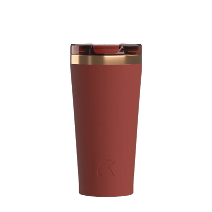 Front customization side of the RTIC Happy Hour Pint Tumbler 18 oz in Black Cherry 