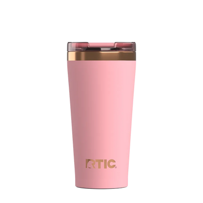 Back customization side of the RTIC Happy Hour Pint Tumbler 18 oz in Rosewater 