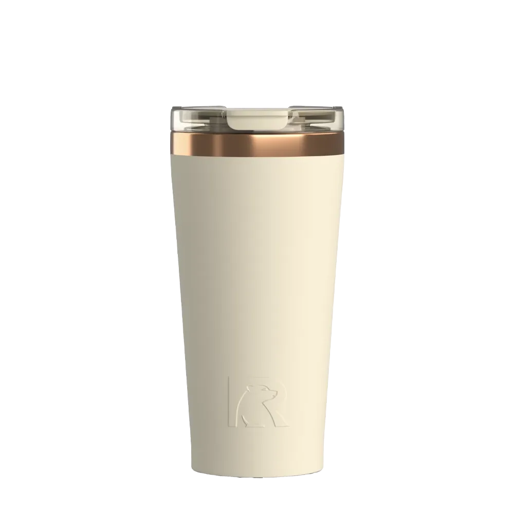 Front customization side of the RTIC Happy Hour Pint Tumbler 18 oz in Dark Beach 