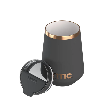RTIC Happy Hour Wine Tumbler 12 oz in Light Black 