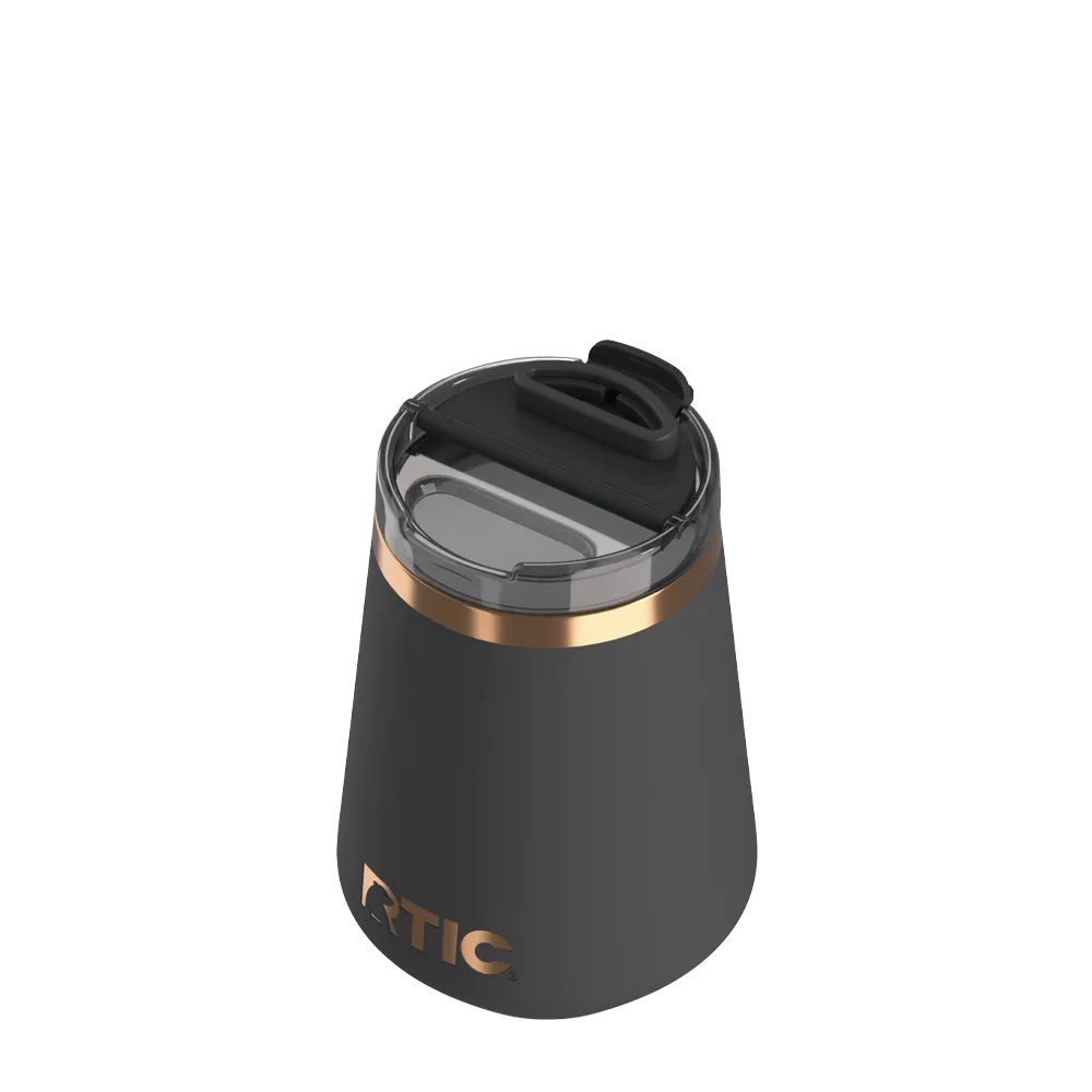RTIC Happy Hour Wine Tumbler 12 oz in Light Black 