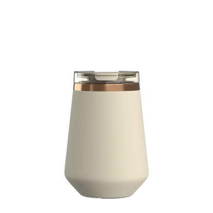 Front customization side of the RTIC Happy Hour Wine Tumbler 12 oz in Dark Beach 