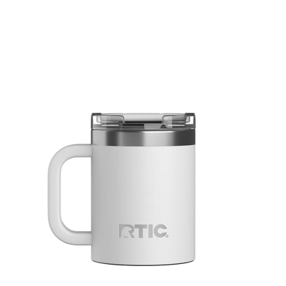 Back customization side of the RTIC Essential Coffee Mug 12 oz in White 
