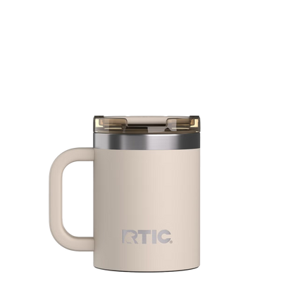 Back customization side of the RTIC Essential Coffee Mug 12 oz in Beach 