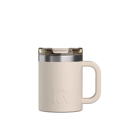 Front customization side of the RTIC Essential Coffee Mug 12 oz in Beach 