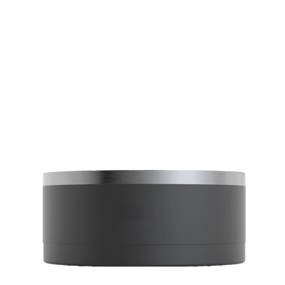 Front customization side of the RTIC 3-in-1 Dog Bowl Large in Black 