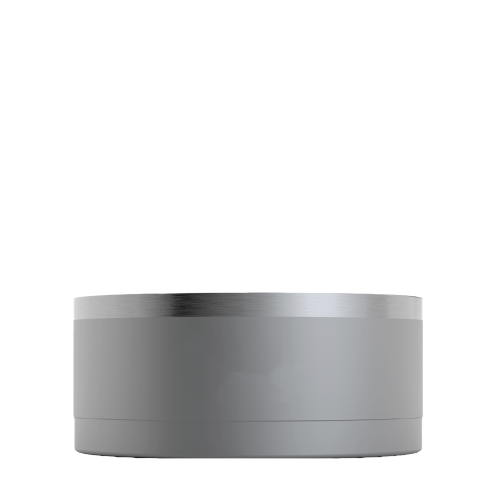 Front customization side of the RTIC 3-in-1 Dog Bowl Large in Graphite 