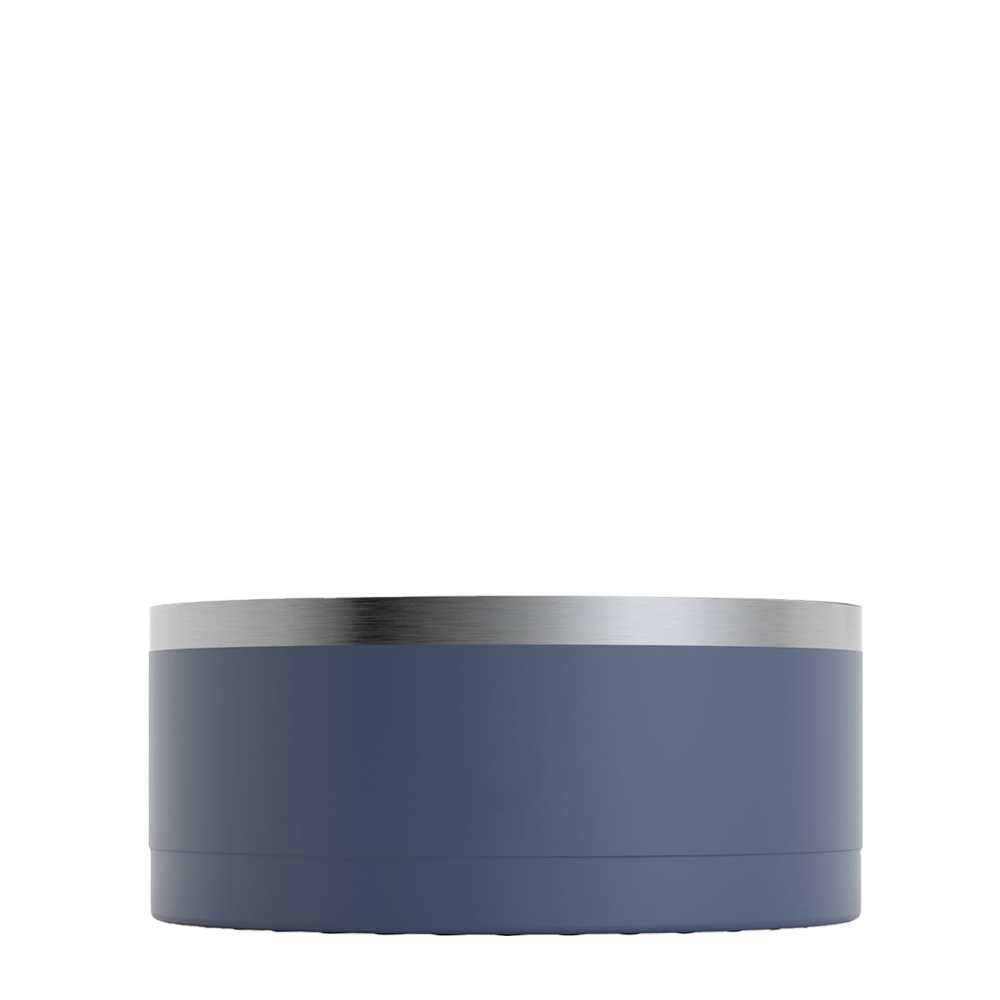 Front customization side of the RTIC 3-in-1 Dog Bowl Large in Navy 