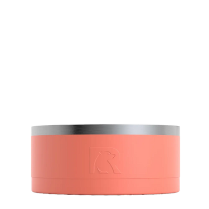 Back customization side of the RTIC 3-in-1 Dog Bowl Large in Coral 