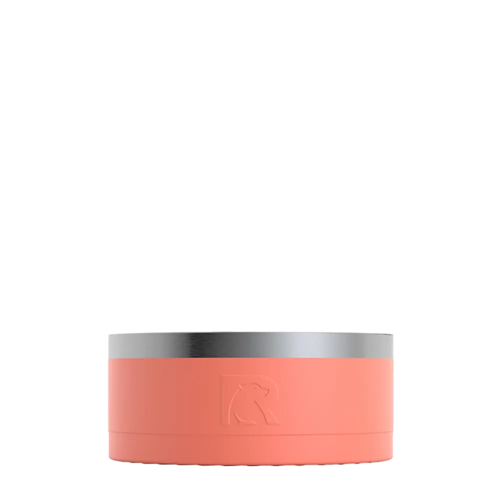 Back customization side of the RTIC 3-in-1 Dog Bowl Small in Coral 