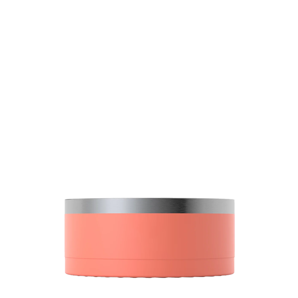 Front customization side of the RTIC 3-in-1 Dog Bowl Small in Coral 