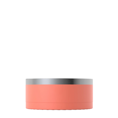 Front customization side of the RTIC 3-in-1 Dog Bowl Small in Coral 