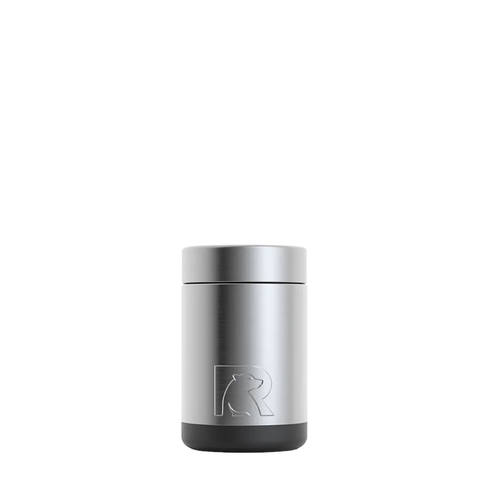 Back customization side of the RTIC Insulated Can Holder 12 oz in Stainless Steel 