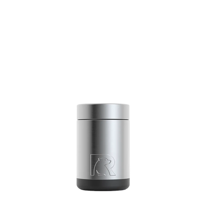 Back customization side of the RTIC Insulated Can Holder 12 oz in Stainless Steel 