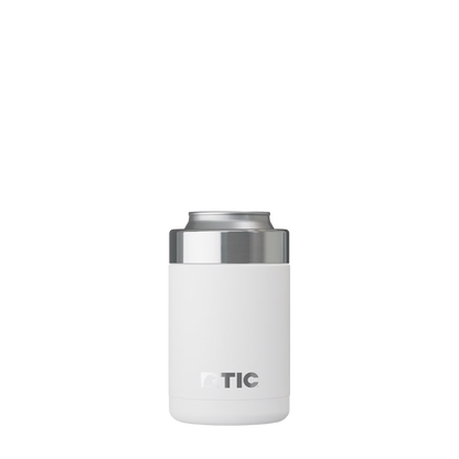 Back customization side of the RTIC Insulated Can Holder 12 oz in White 