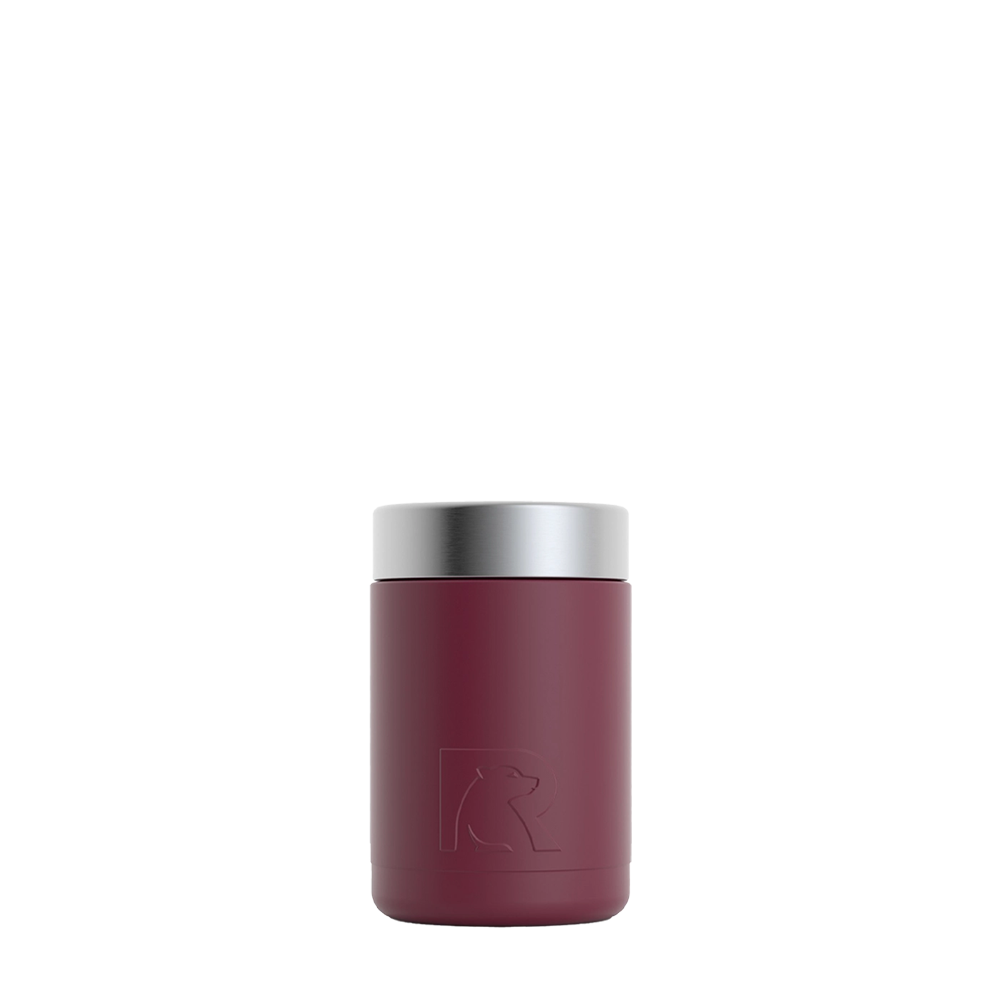 Back customization side of the RTIC Insulated Can Holder 12 oz in Maroon 