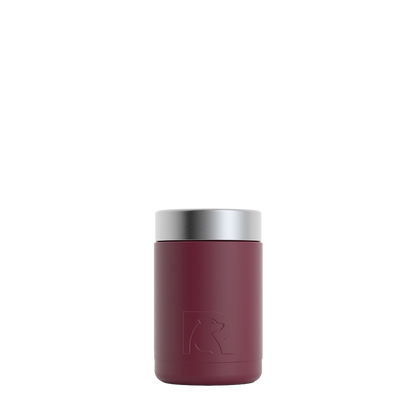 Back customization side of the RTIC Insulated Can Holder 12 oz in Maroon 