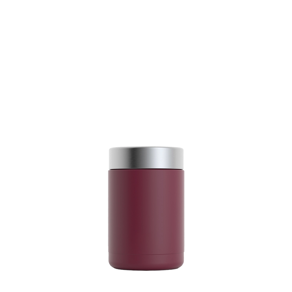 Front customization side of the RTIC Insulated Can Holder 12 oz in Maroon 