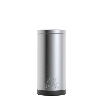 Back customization side of the RTIC Skinny Insulated Can Holder 12 oz in Stainless Steel 