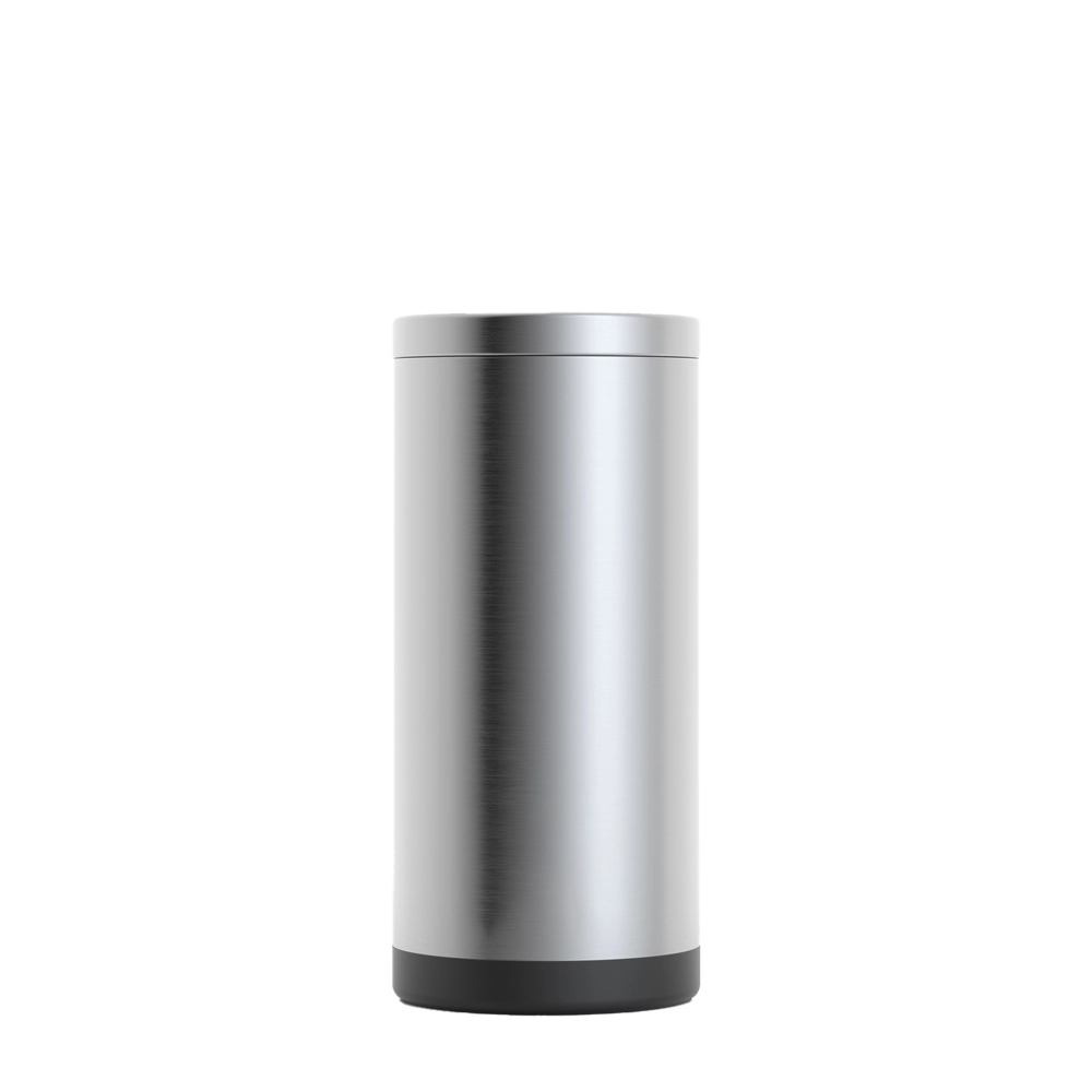 Front customization side of the RTIC Skinny Insulated Can Holder 12 oz in Stainless Steel 