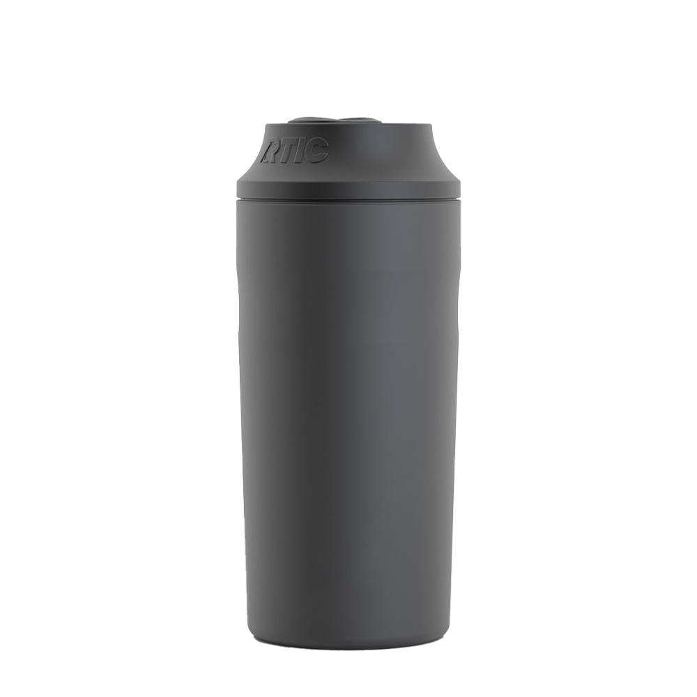 Front customization side of the RTIC Can Chiller 12 - 16 oz in Black 