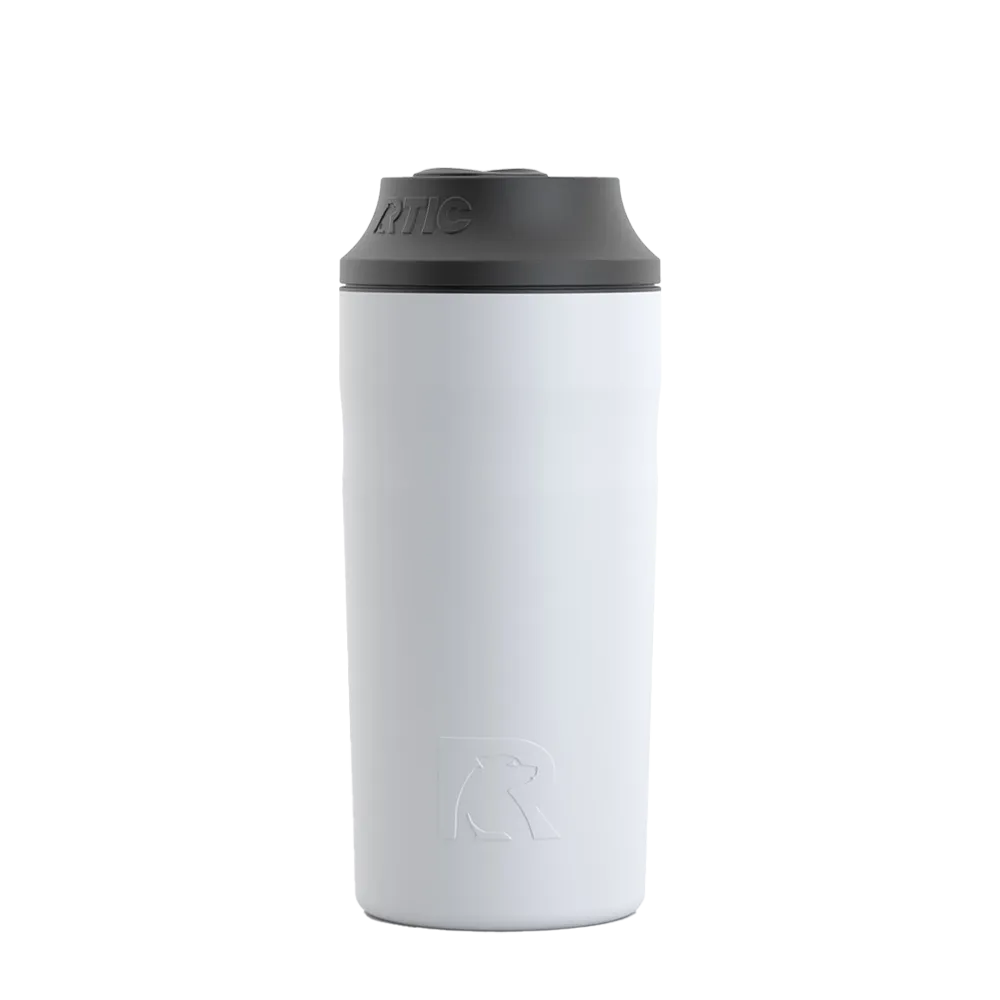 Back customization side of the RTIC Can Chiller 12 - 16 oz in White 