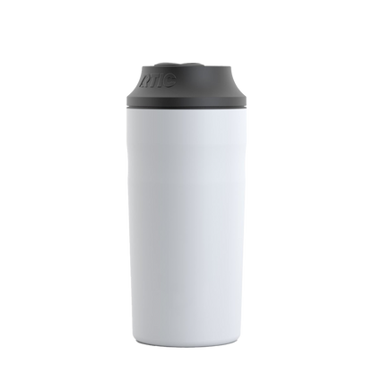 Front customization side of the RTIC Can Chiller 12 - 16 oz in White 