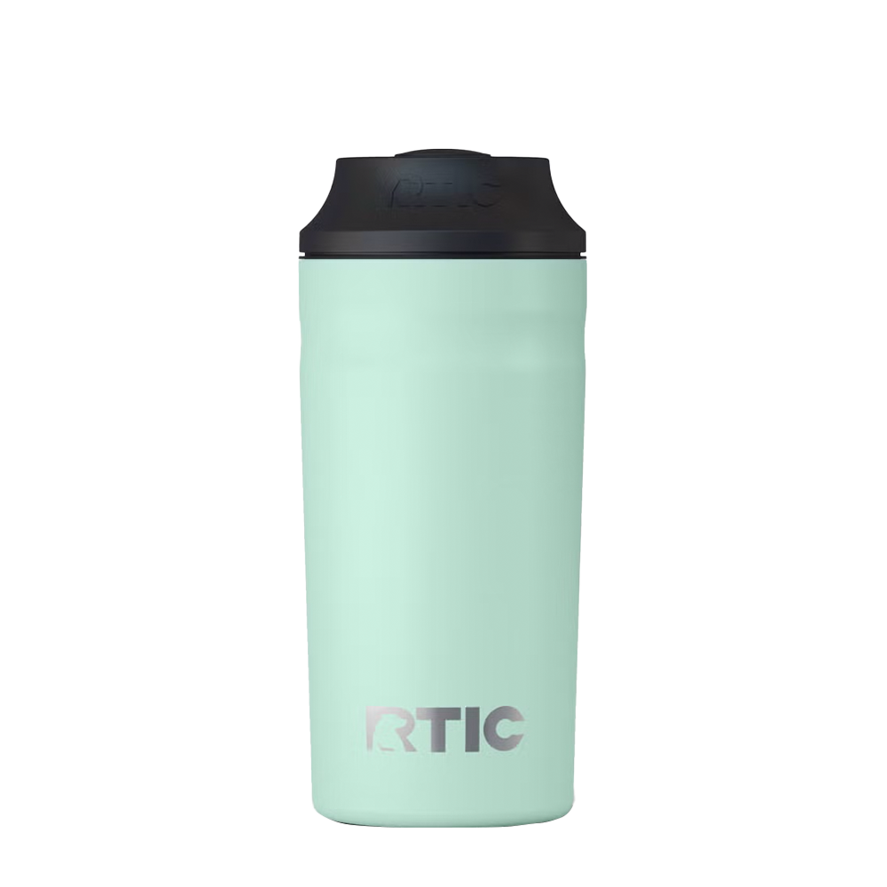 Back customization side of the RTIC Can Chiller 12 - 16 oz in Fresh Mint 