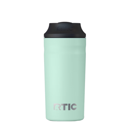 Back customization side of the RTIC Can Chiller 12 - 16 oz in Fresh Mint 