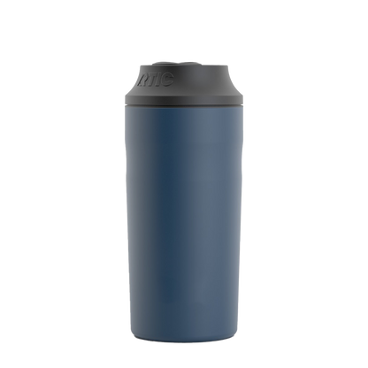 Front customization side of the RTIC Can Chiller 12 - 16 oz in Navy 