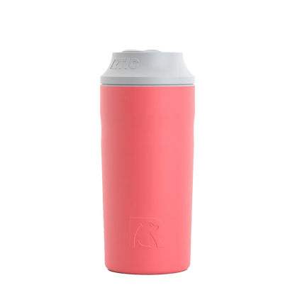 Back customization side of the RTIC Can Chiller 12 - 16 oz in Coral 