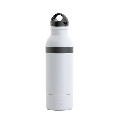 Front customization side of the RTIC Bottle Chiller in White 