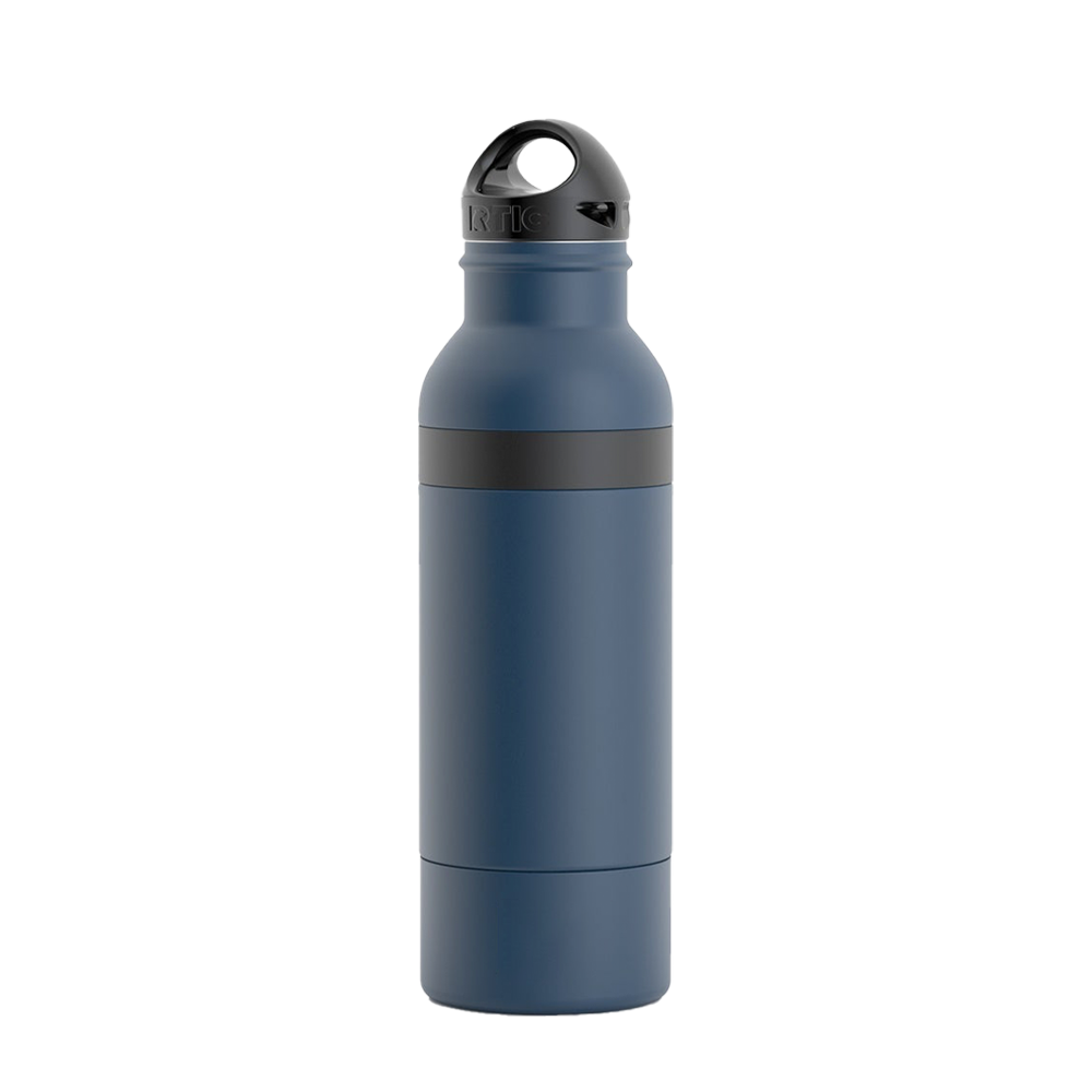 Back customization side of the RTIC Bottle Chiller in Navy 