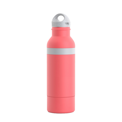 Back customization side of the RTIC Bottle Chiller in Coral 