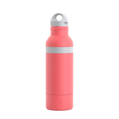 Front customization side of the RTIC Bottle Chiller in Coral 