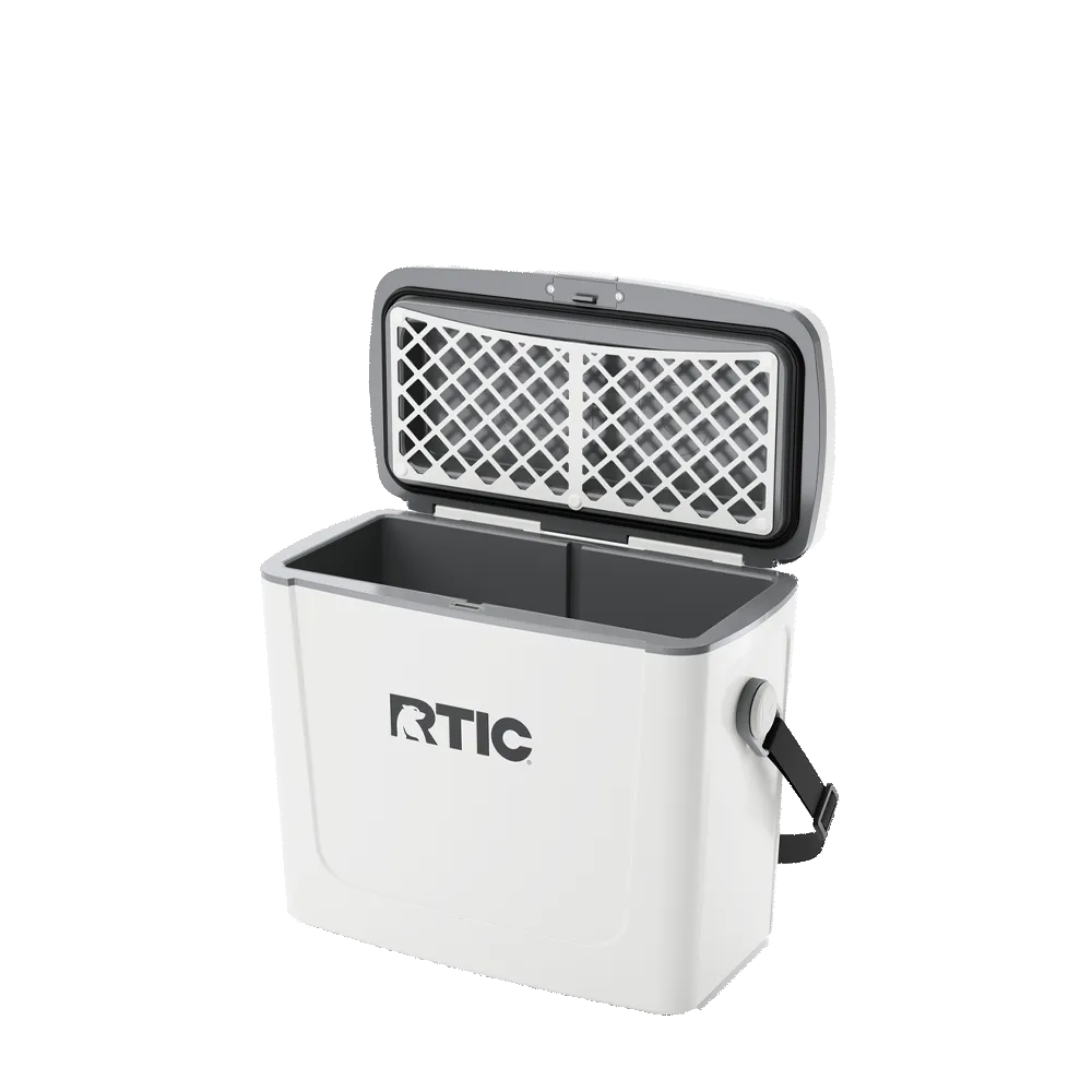 RTIC Road Trip Personal Cooler 16 qt in White and Gray 