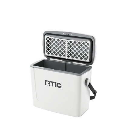 RTIC Road Trip Personal Cooler 16 qt in White and Gray 