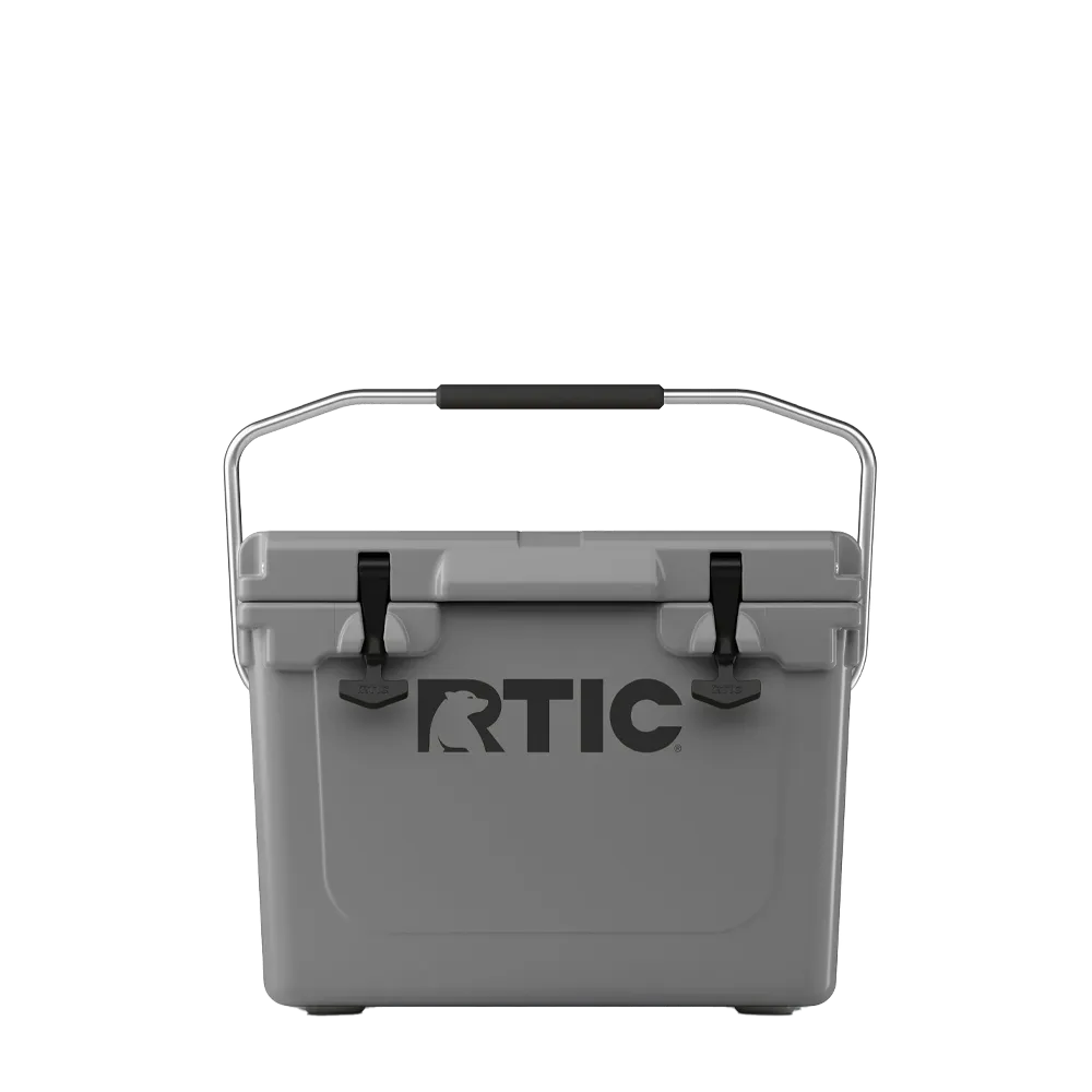 Front customization side of the RTIC Ultra-Tough Cooler 20 qt in Dark Gray 