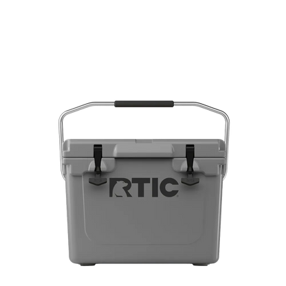 Front customization side of the RTIC Ultra-Tough Cooler 20 qt in Dark Gray 