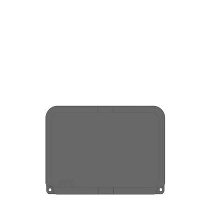Lid customization side of the RTIC Ultra-Tough Cooler 20 qt in Dark Gray 