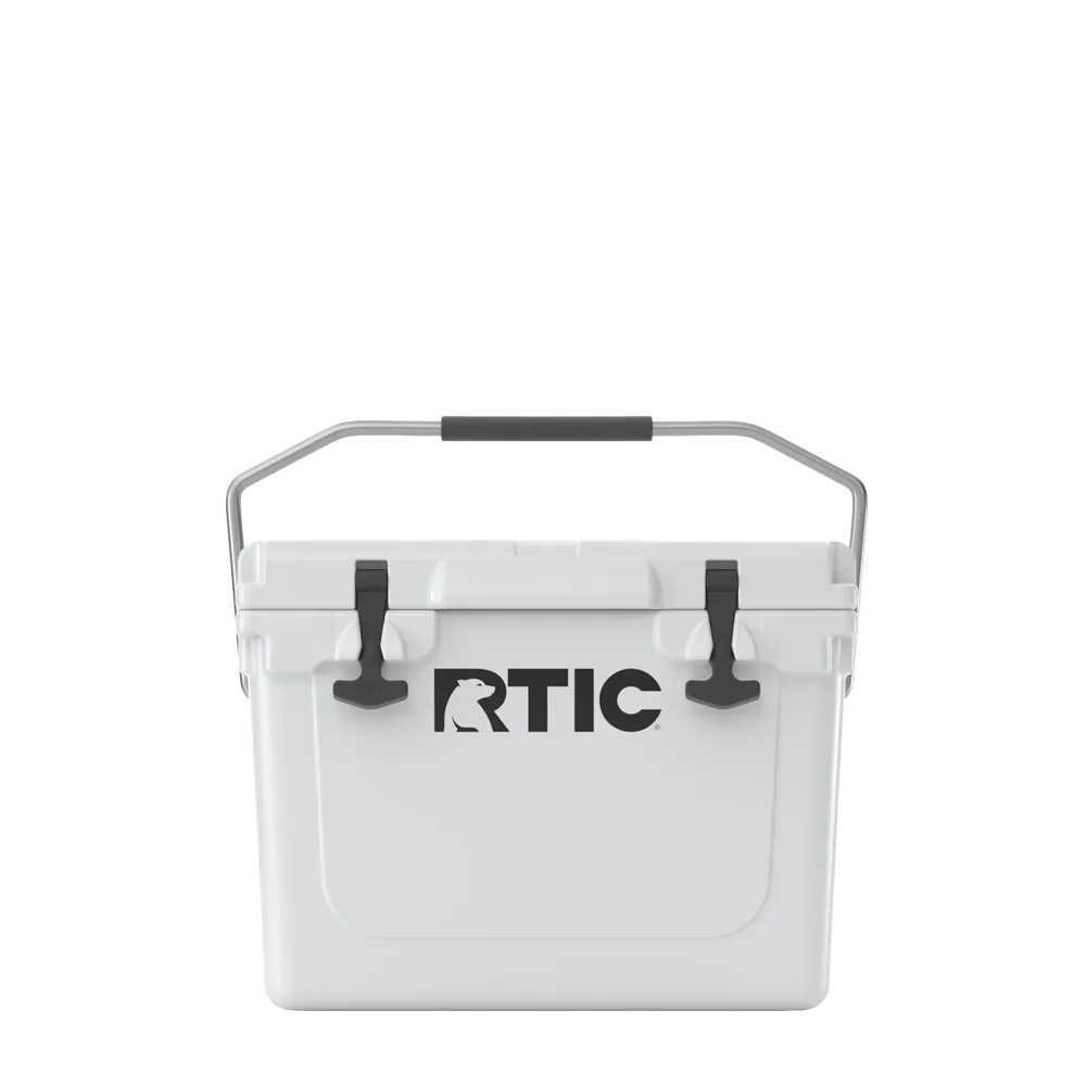 Front customization side of the RTIC Ultra-Tough Cooler 20 qt in White 